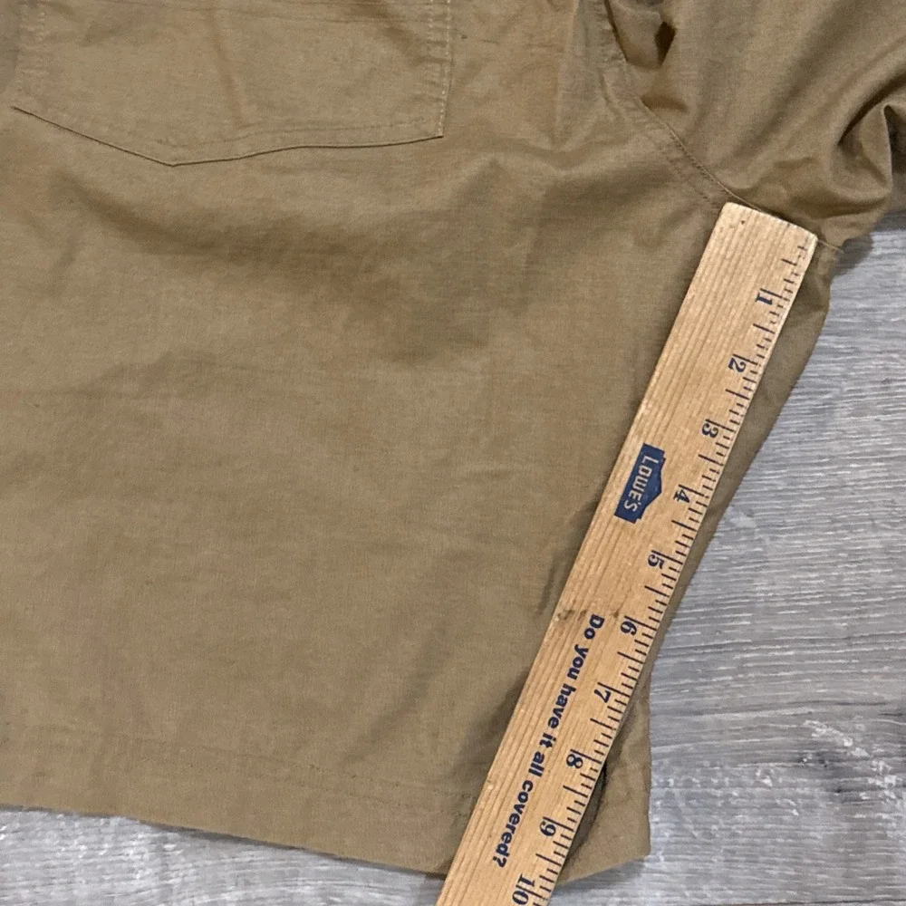 Patagonia Hampi Rock Shorts Climbing Hemp Drawstring Khaki Mens XL Outdoor 82945
